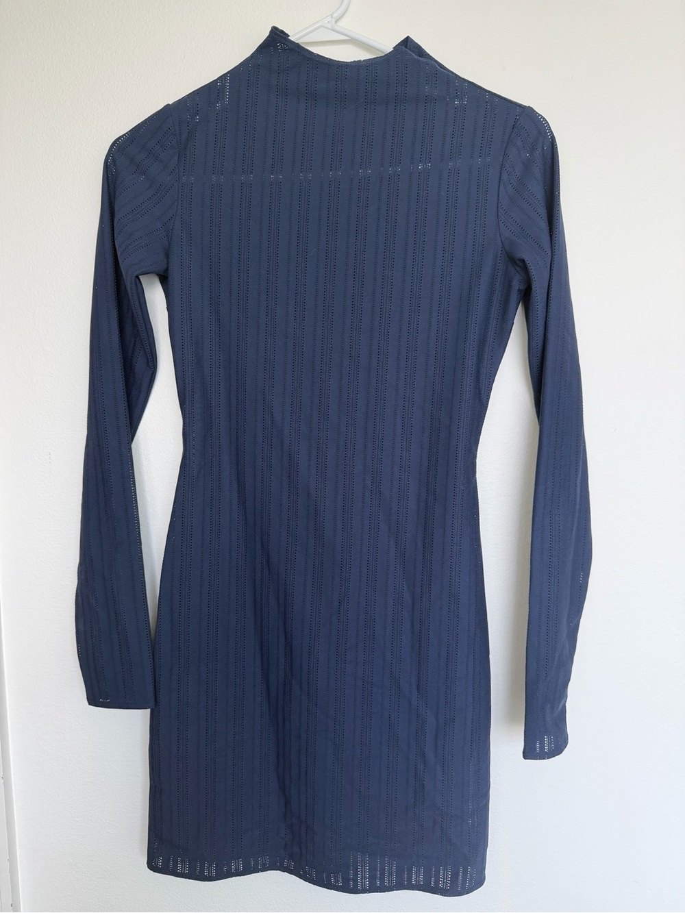ALO Yoga Navy Long Sleeve Knit Dress